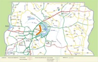 carte Brasília routes aéroport chemins de fer