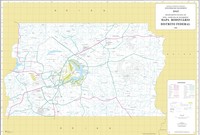Carte de Brasilia avec les routes et les parcs