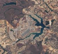 Carte de Brasilia satellite