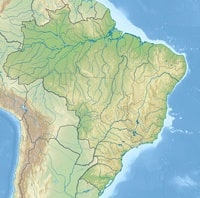carte Brésil simple fleuves découpage État