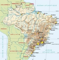 carte Brésil villes