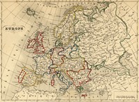 carte géographie Europe