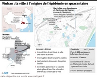 carte Wuhan origine épidémie mesures quarantaine