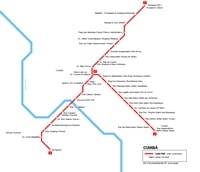 carte Cuiabá tram VLT