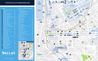 Carte centre Dallas touristique