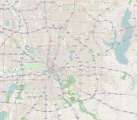 Carte routière Dallas