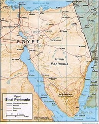Carte du Sinai