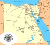 carte routes Égypte