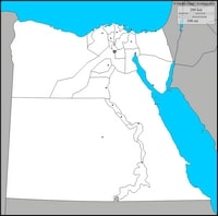 Carte vierge Égypte