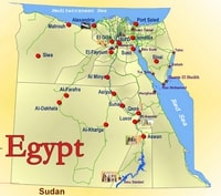 carte croisières Égypte
