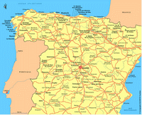 carte routes Espagne