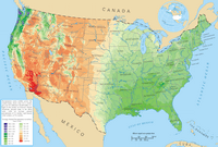 Pluviométrie États-Unis