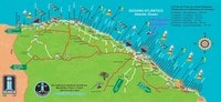 carte Fortaleza distance lieux touristiques