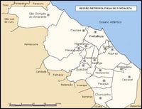 carte Fortaleza quartiers