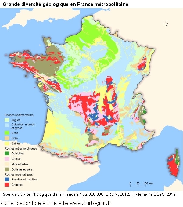 carte des volcans en france