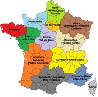 Carte de France nouvelles régions