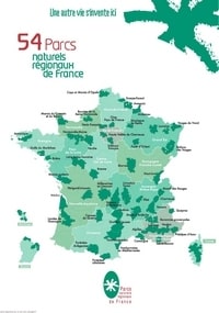 Carte de France parc naturel régional