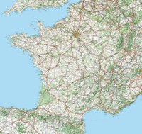 Grande carte de France routière