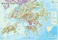 Carte de Hong Kong en haute résolution avec de nombreuses informations.