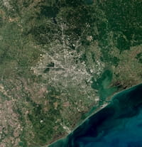 Photo satellite Houston