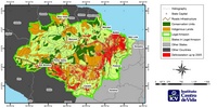 carte Amazonie légale capitales États routes zones protégées