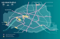 Carte site Jeux Olympiques Paris vélo