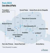 Carte Jeux Olympiques Paris département