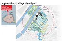 Carte village Olympique localisation Saint-Denis