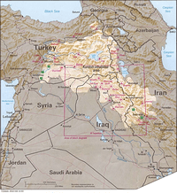 Carte Kurdistan route