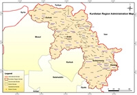 Grande carte Kurdistan