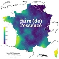 Carte de la langue française expression faire le plein d'essence