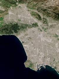 Photo satellite Los Angeles