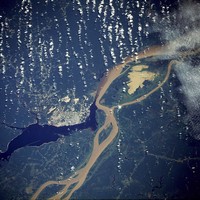Carte satellite de Manaus et des environs