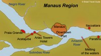 Carte de Manaus et sa région