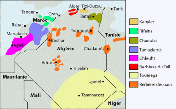 Carte de la population du Maroc