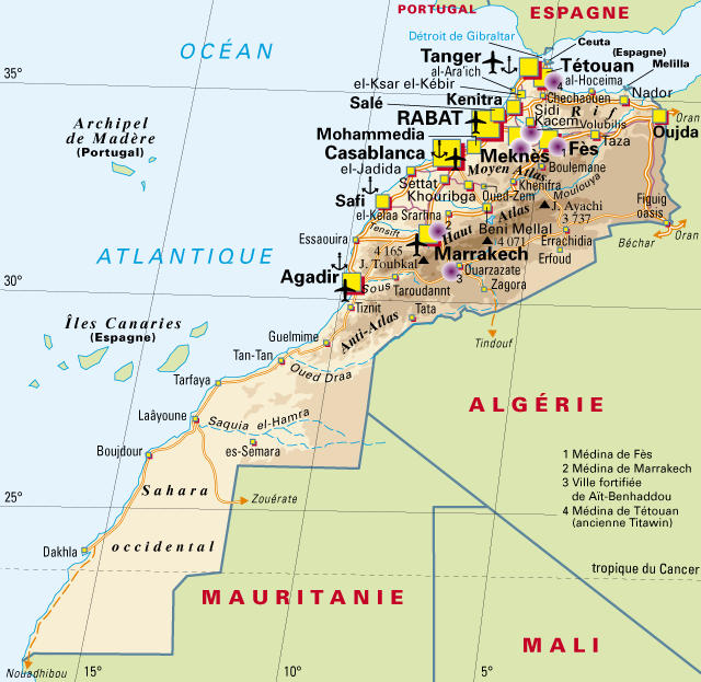 Cartograf.fr : Toutes les cartes du Maroc