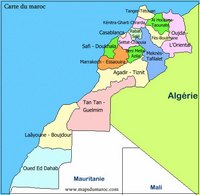 Carte Maroc régions