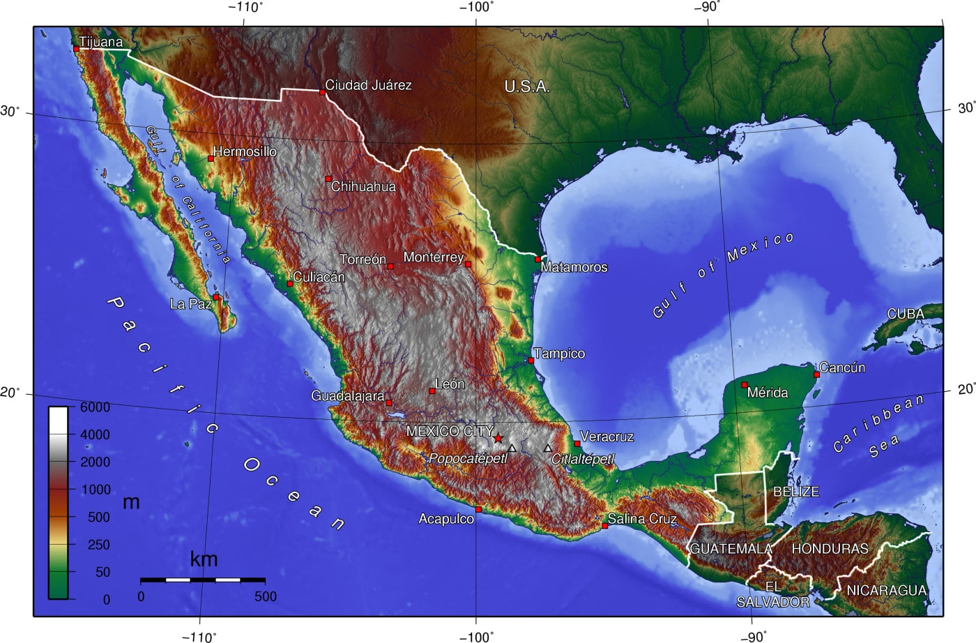 Cartograf.fr : Les cartes du Mexique : page 2