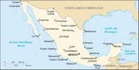 Carte Mexique simple