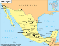 Carte villes Mexique