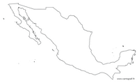 Carte Mexique blanche