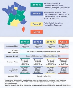 Date du calendrier scolaire