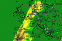 carte nuage poussière Sahara avril