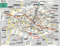 Carte du métro de Paris