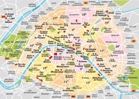 carte arrondissements de Paris