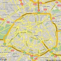 carte axes routiers de Paris