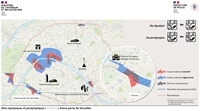 Carte périmètre JO Arena Versailles