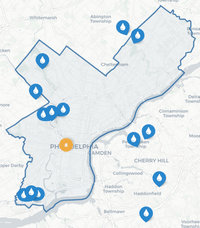 Carte Philadelphie