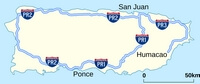 Carte autoroute Porto Rico