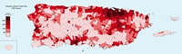 Carte population Porto Rico